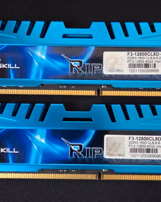 RAM DDR3 8GB (2x4GB) G.Skill RipjawsX 1600MHz CL8