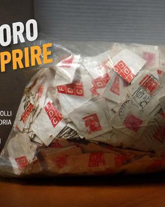 Lotto 2 kg francobolli 40 Lire Siracusana/Michelen