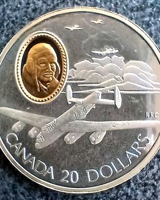 20 monete in argento cameo d'oro serie completa