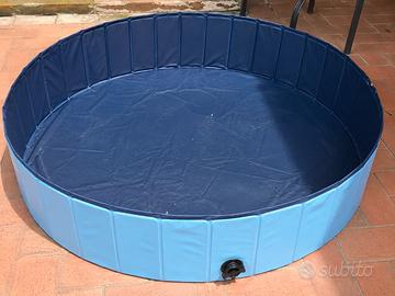 Piscina pieghevole per cani 160 × 30 cm