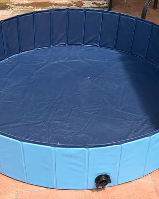 Piscina pieghevole per cani 160 × 30 cm