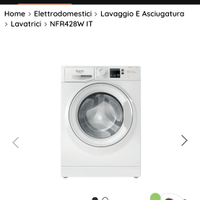 LAVATRICE HOTPOINT ARISTON NFR428WIT  8KG 1200 GIR