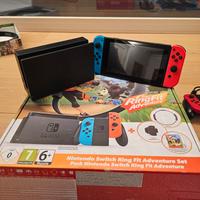 Nintendo switch completa di 9 giochi + custodia or