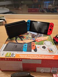 Nintendo switch completa di 9 giochi + custodia or