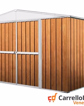 Casetta per esterno in lamiera 360x175 fin legno
