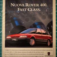 Pubblicità Rover Serie 400 Fast Class vintage