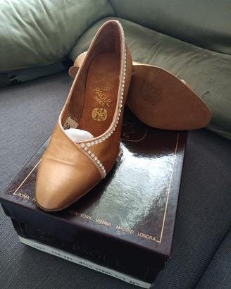 scarpe da ballo tg 35,5 raso carne Paoul 