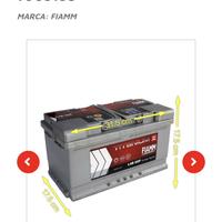 Batteria FIAMM Titanium 85Ah