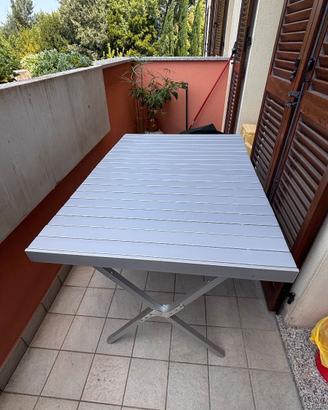 TAVOLO ALLUMINIO CAMPER , CAMPEGGIO , GIARDINO