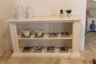 Libreria in legno vecchio colore bianco !!!