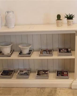 Libreria in legno vecchio colore bianco !!!