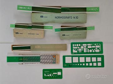 Lotto normografi e mascherine ViBo Milano 
