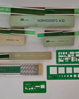Lotto normografi e mascherine ViBo Milano 