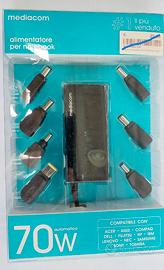 Alimentatore Universale Notebook - 70 Watt