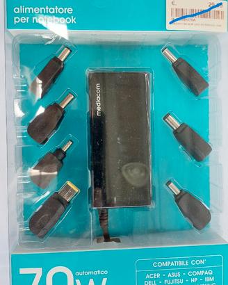 Alimentatore Universale Notebook - 70 Watt