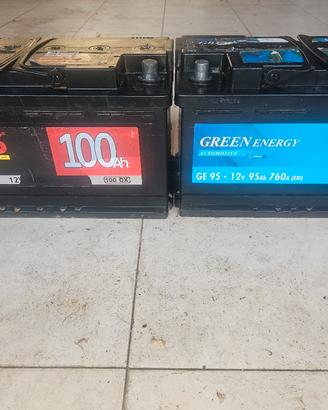 2 batterie auto100ah/95ah