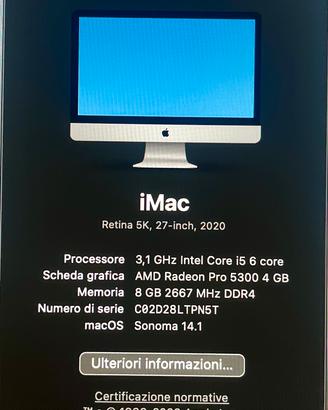 iMac Retina 5K, 27-inch, 2020