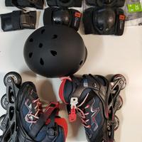 Rollers 35-38 + casco + paracolpi