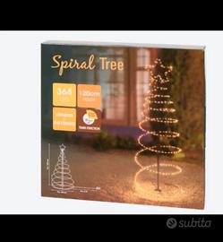 Albero di Natale LED a spirale Ø 40x120 cm 