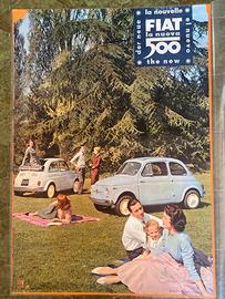 Manifesto Presentazione della Nuova 500 Fiat