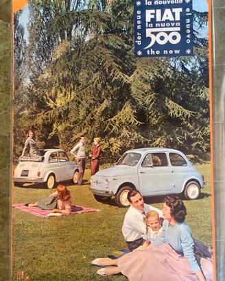 Manifesto Presentazione della Nuova 500 Fiat