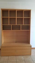 Libreria - mobile per televisione con cassetti