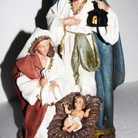 Statua GRUPPO SACRA FAMIGLIA 34 CM in resina