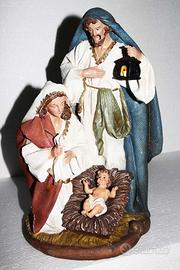 Statua GRUPPO SACRA FAMIGLIA 34 CM in resina