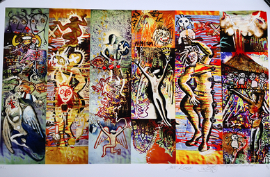 Litografia Mark Kostabi Paul Kostabi Tony Esposito