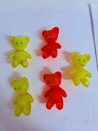 5 Orsacchiotti sovietici vintage Bummi del 1970