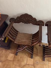 Poltrone legno vintage