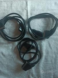 Lotto 3 cavi SCART 1m TV / Decoder / Console retrò