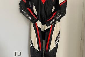 tuta Dainese Kyalami tg 50  pelle canguro traforat