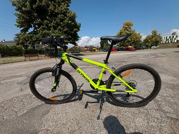 Bici MTB B’TWIN verde fluo