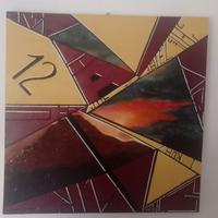 Quadro astratto geometrico montagna