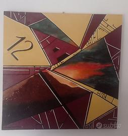 Quadro astratto geometrico montagna