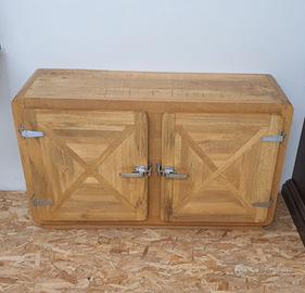 Mobile Madia Legno quercia rustico industriale