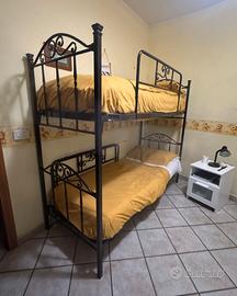 Letto a castello in ferro battuto 
