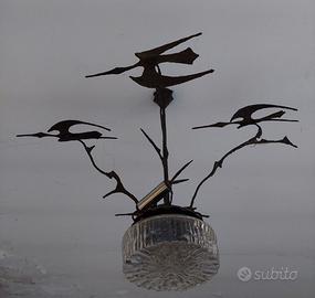 Lampadario in ferro battuto