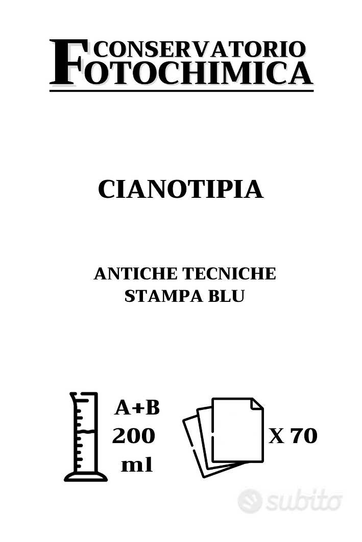 KIT CIANOTIPIA - Tecnica antica per stampa Blu - Fotografia In vendita a  Treviso
