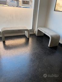 Panca ingresso velluto casa ufficio