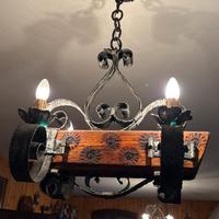 Lampadario rustico