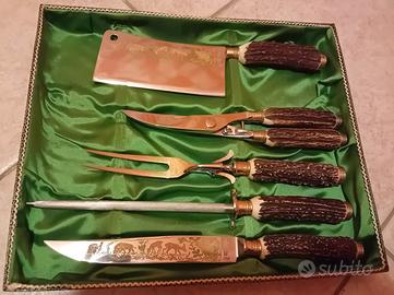 SET POSATE E SET GRIGLIA CORNA CERVO.
M