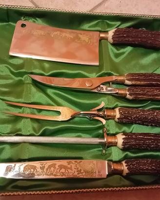 SET POSATE E SET GRIGLIA CORNA CERVO.
M