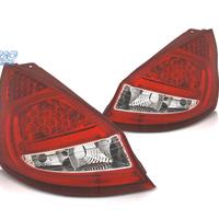 FANALI PER FORD FIESTA MK7 08-12 LED ROSSO CROMATO