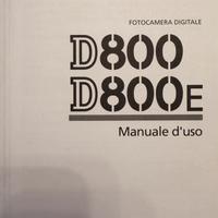 Nikon D800 manuale uso