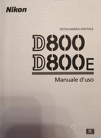 Nikon D800 manuale uso