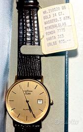 Orologio in oro massiccio oro nuovo con scatola