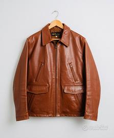 Giacchetto Stewart in Vera Pelle Marrone