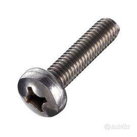 Vite T.C. croce 4.8 DIN 7985 4x8 zincata bianca 